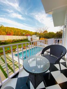 A balcony or terrace at Tvessa - A Boutique Hotel