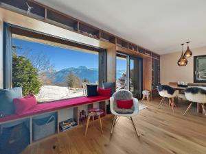 Zona d'estar a Mirador Lodge - Crans Montana - Swiss Alps