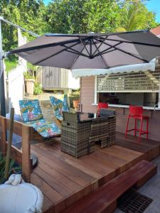 A patio or other outdoor area at Joli appartement