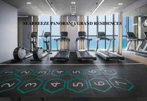 Fitnes oz. oprema za telovadbo v nastanitvi SeaBreeze Panorama Grand Residences