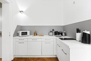 Dapur atau dapur kecil di limehome Dresden Antonstraße