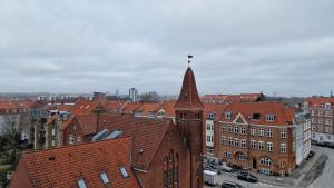 Una vista general de Aarhus o una vista desde la ciudad tomada desde el departamento