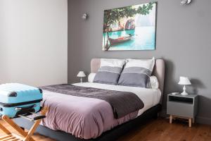 Cama ou camas em um quarto em Escale villa