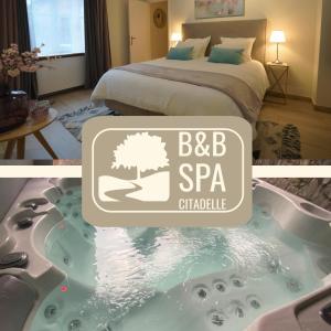 מיטה או מיטות בחדר ב-B&B SPA CITADELLE