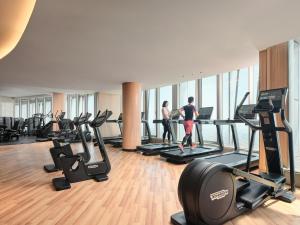 Fitness center at/o fitness facilities sa J Hotel, Shanghai Tower - Above All Else, Overlooking the Bund