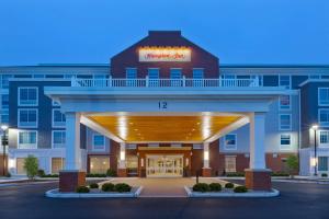 a rendering of the front of a hotel at Hampton Inn Cape Cod Canal in Buzzards Bay