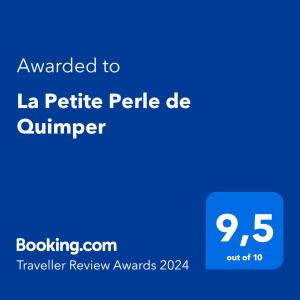 ใบรับรอง รางวัล เครื่องหมาย หรือเอกสารอื่น ๆ ที่จัดแสดงไว้ที่ La Petite Perle de Quimper