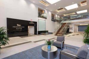 Χώρος καθιστικού στο Homewood Suites by Hilton Grand Rapids Downtown