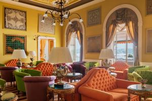 O zonă de relaxare la Grand Hotel Tremezzo