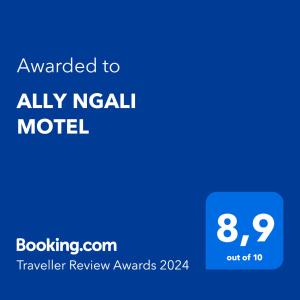 ALLY NGALI MOTEL 면허증, 상장, 서명, 기타 문서