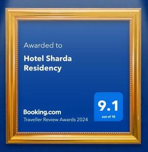 Chứng chỉ, giải thưởng, bảng hiệu hoặc các tài liệu khác trưng bày tại Hotel Sharda Residency