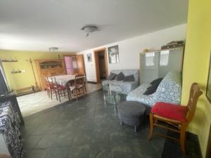 אזור ישיבה ב-Appartement 16 Personnes SAMOENS