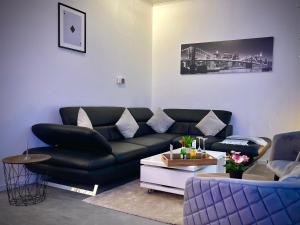 Area tempat duduk di G&G Luxury Apartment am Stadtpark Bendorf