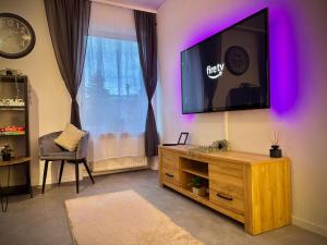 Televisi dan/atau pusat hiburan di G&G Luxury Apartment am Stadtpark Bendorf