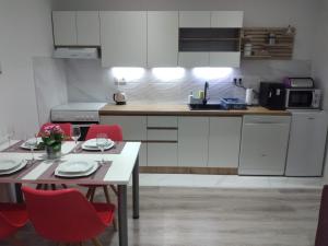 Dapur atau dapur kecil di Apartman NIKA