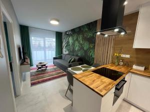 A kitchen or kitchenette at Apartament Zacisze 13