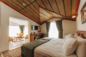 Voodi või voodid majutusasutuse Cappadocia Villa Comfort toas