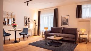 Area tempat duduk di Smile Apartments im Stadtzentrum