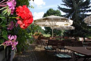 Un jardín fuera de Hotel in der Mühle