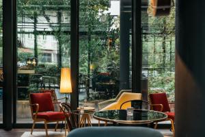 Χώρος καθιστικού στο Ruby Lilly Hotel Munich