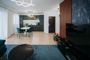 Televizors / izklaižu centrs naktsmītnē Luxury Penthouse Belvedere