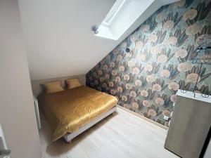 Giường trong phòng chung tại Appartement au centre-ville