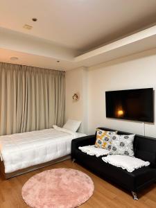 Vuode tai vuoteita majoituspaikassa #Gangnam Station 3m #Convenient Public Transport #Cozy Stay