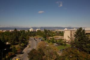 Uma vista da montanha tirada do hotel 