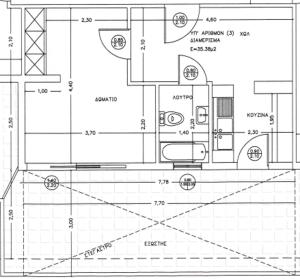 Floor plan ng Eleni Penthouse Loutraki