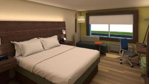 Cama ou camas em um quarto em Holiday Inn Express & Suites - Bensenville - O'Hare, an IHG Hotel