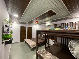 Tempat tidur dalam kamar di Rock n Ocean2 , Beach stay