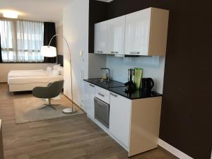 Nhà bếp/bếp nhỏ tại Hotel Newton Heilbronn