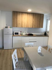 Eldhús eða eldhúskrókur á Apartman SLAVONIA 2