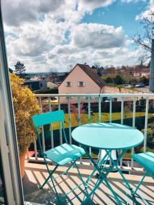 Balkon ili terasa u objektu Cozy apartment free parking CAEN