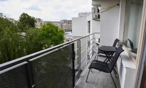 Balkon atau teras di Apartament de lux Bacău