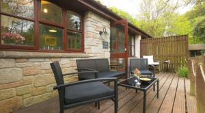 Patio atau area outdoor lain di Rebels Retreat - 2-Bed Chalet nr St Ives & Hayle