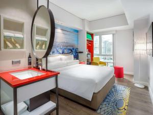 Lova arba lovos apgyvendinimo įstaigoje ibis Styles Manila Araneta City