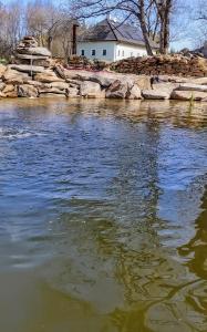 View of a river running close to the homestay