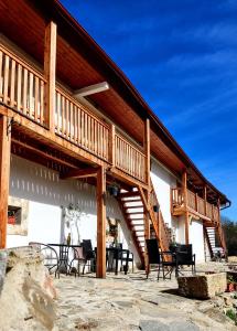 A balcony or terrace at Jílová tvrz