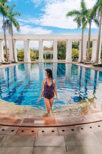 A piscina localizada em Indochine Palace ou nos arredores