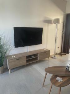 TV a/nebo společenská místnost v ubytování Seaside Argo apartment