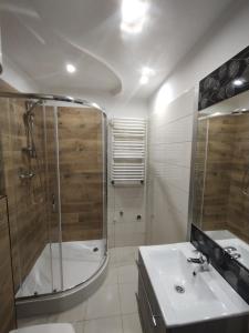 A bathroom at Apartament na Mazurach -Ryn