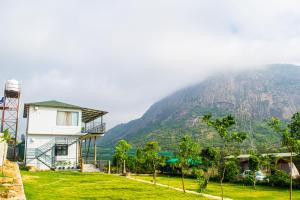 山景或從家庭旅館拍的山景