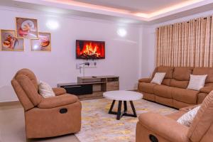 Havan Furnished Apartment-Shawmut tesisinde bir oturma alanı