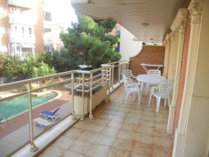 A balcony or terrace at Apartamentos Palas Salou