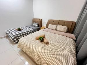 Krevet ili kreveti u jedinici u okviru objekta Vibrant Greenfield Residence Home - 5 mins to Sunway Pyramid