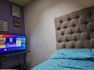 TV/trung tâm giải trí tại Hostal León