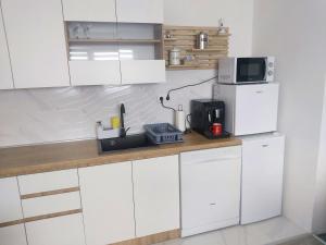 Dapur atau dapur kecil di Apartman NIKA