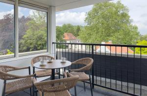 En balkong eller terrasse på Hotel 't Spijker