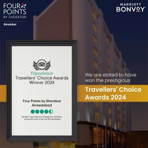 Sertifikat, penghargaan, tanda, atau dokumen yang dipajang di Four Points by Sheraton Ahmedabad